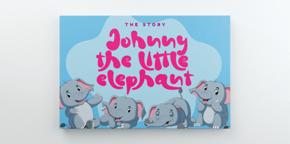 Chubby Elephant Font Poster 7