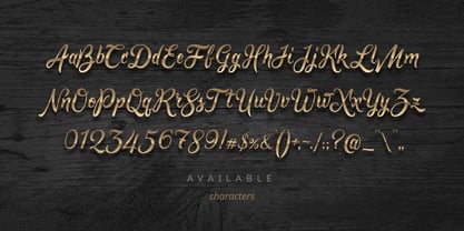 Golden Brush Font Poster 4