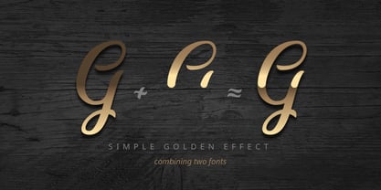 Golden Brush Font Poster 5