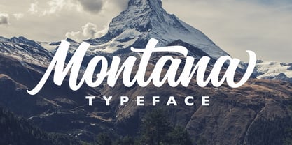 Montana Typeface Fuente Póster 1