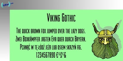 Viking Gothic Font Poster 1