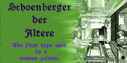 Schoensperger Der Altere Font Poster 1