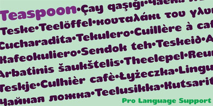 Teaspoon Font Poster 6