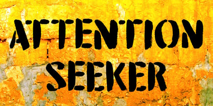 Attention Seeker Font Poster 1