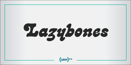 Lazybones Font Poster 1