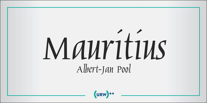 Mauritius I Font Poster 1