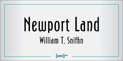 Newport Land Font Poster 1
