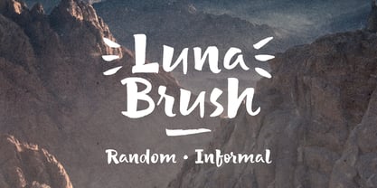 Luna Brush Font Poster 1