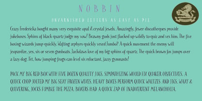 Nobbin Font Poster 3