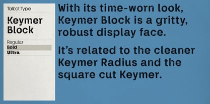 Keymer Block Font Poster 4