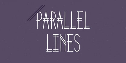 Parallel Lines Fuente Póster 1