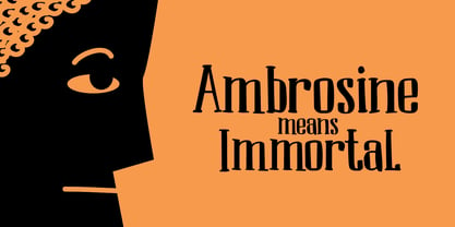 Ambrosine Font Poster 2