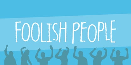 Foolish People Font Poster 1