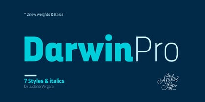 Darwin Pro Font Poster 1