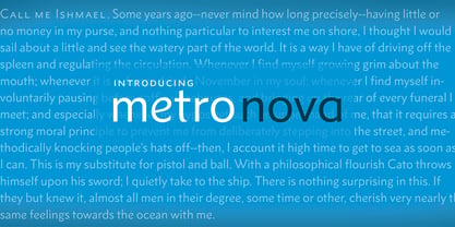 Metro Nova Font Poster 2