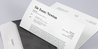 Newton Font Poster 6