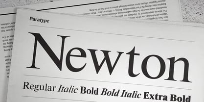 Newton Font Poster 7