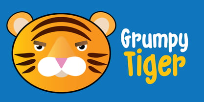 Grumpy Tiger Font Poster 1