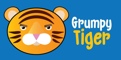 Grumpy Tiger Fuente Póster 1