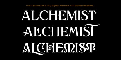 Alchemist Font Poster 2