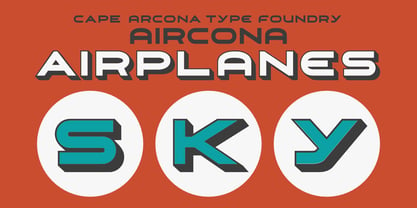 CA Aircona Font Poster 1