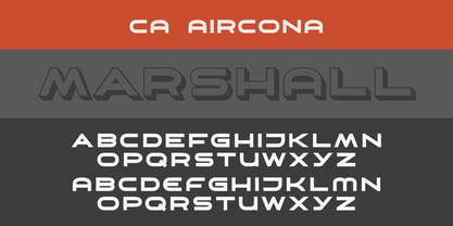 CA Aircona Font Poster 3