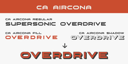 CA Aircona Font Poster 4