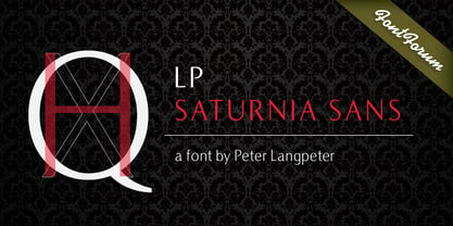LP Saturnia Font Poster 1