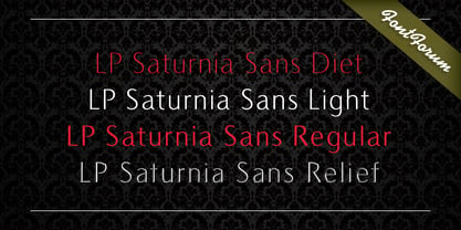 LP Saturnia Font Poster 5