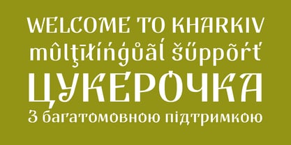 Old Kharkiv Font Poster 2