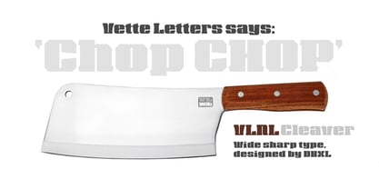 VLNL Cleaver Font Poster 1