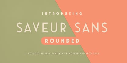 Saveur Sans Round Font Poster 1