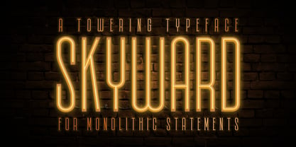 Skyward Font Poster 1