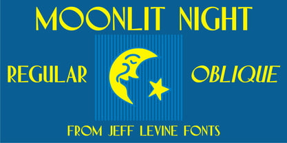 Moonlit Night JNL Font Poster 1