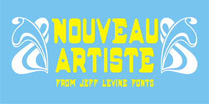 Nouveau Artiste JNL Font Poster 1