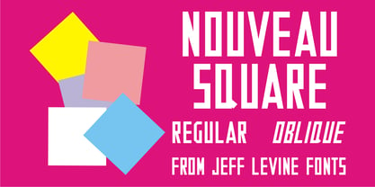 Nouveau Square JNL Font Poster 1