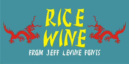 Rice Wine JNL Font Poster 1