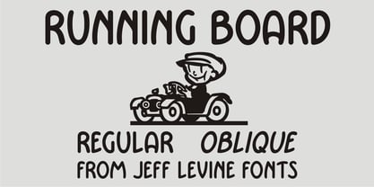 Running Board JNL Font Poster 1