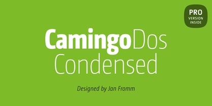 CamingoDos Condensed Font Poster 1