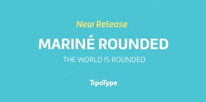 Mariné Rounded Font Poster 1