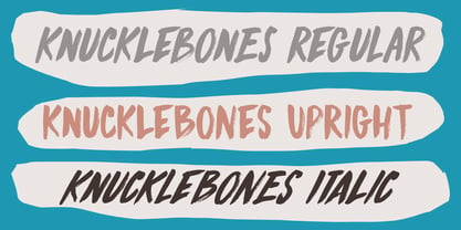 Knucklebones Fuente Póster 2