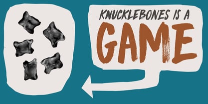 Knucklebones Font Poster 3