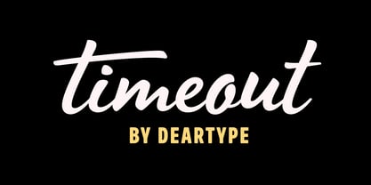Timeout Font Poster 1