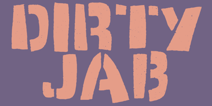 Dirty Jab Font Poster 1