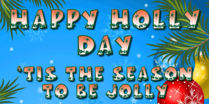 Happy Holly Day Font Poster 1