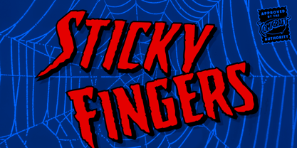 Sticky Fingers Font Poster 1