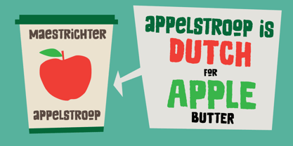 Appelstroop Font Poster 2