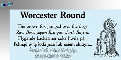 Worcester Round Font Poster 1