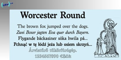 Worcester Round Fuente Póster 1