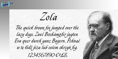 Zola Font Poster 1